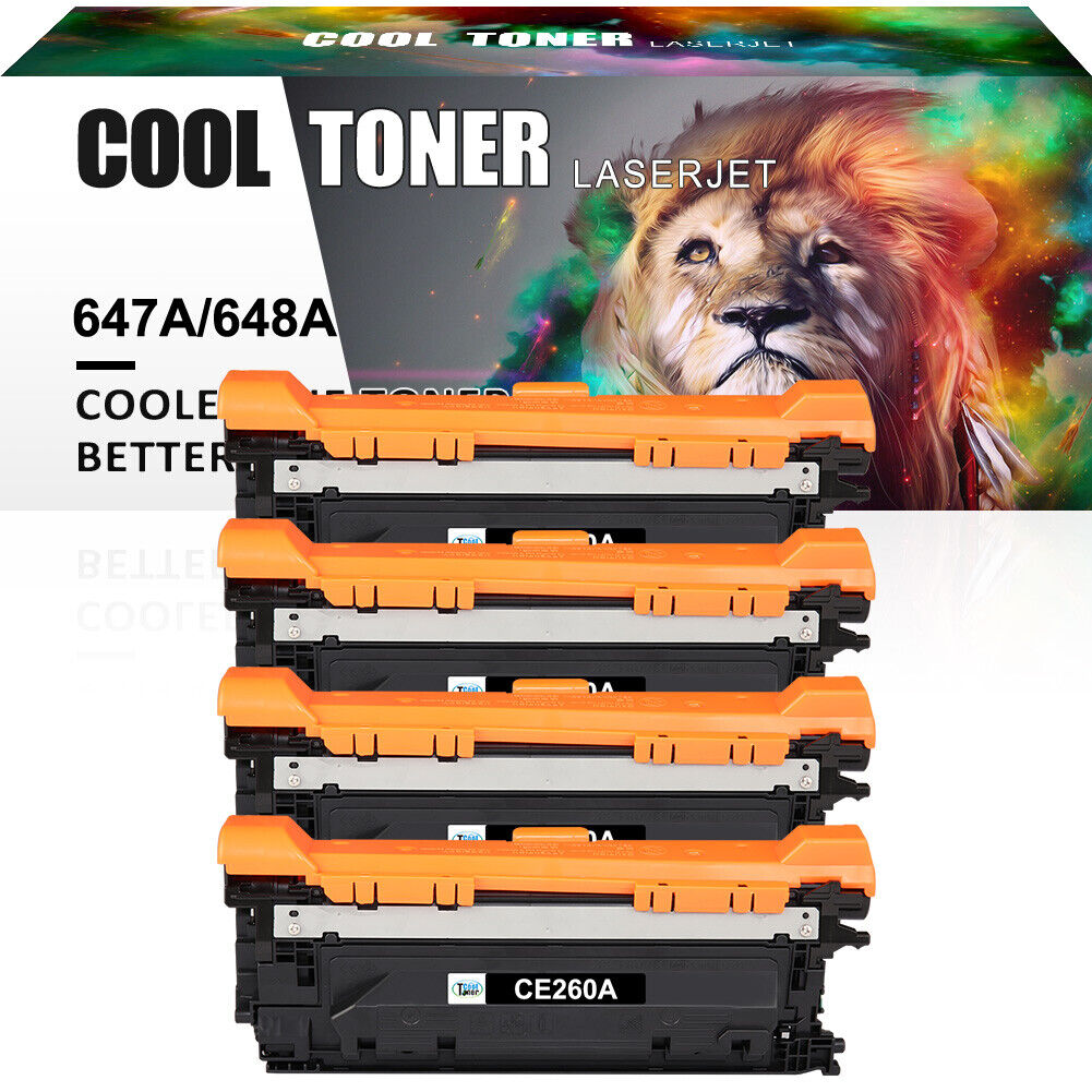 4PK CE260A Toner Cartridge for HP 647A Toner LaserJet CP4025 CP4025N CP4025DN