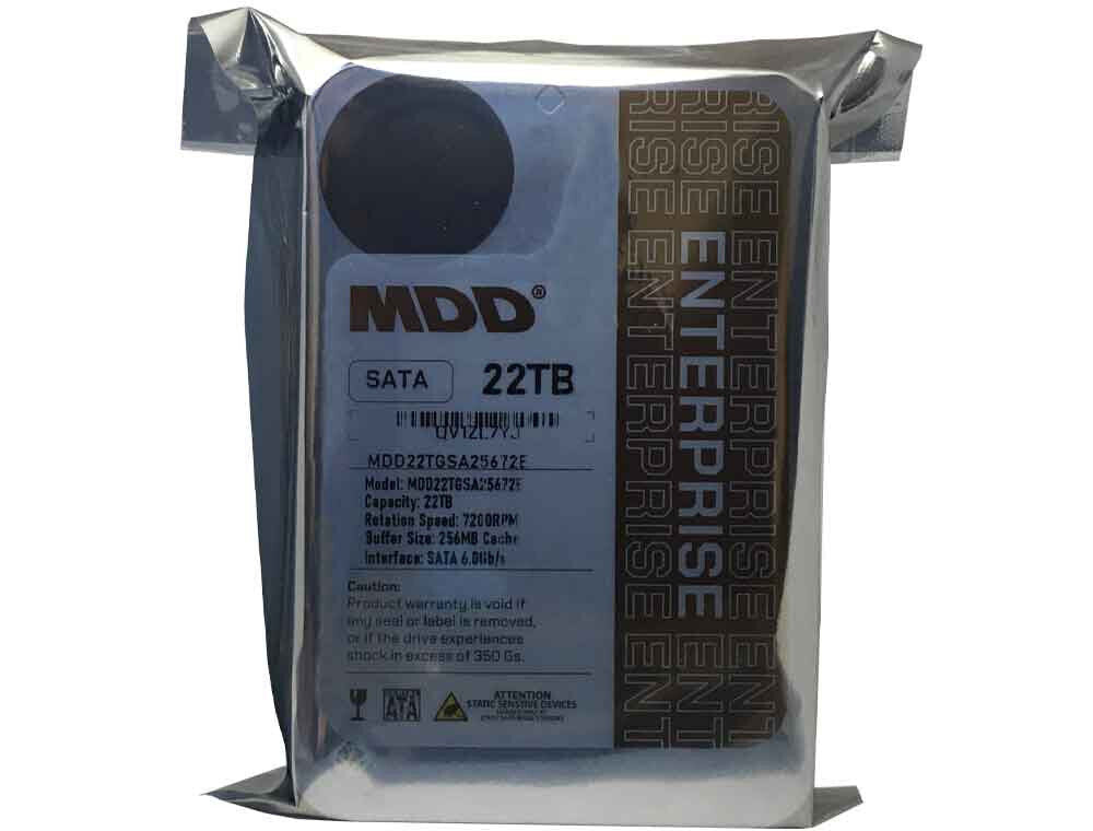 MDD 22TB 7200RPM 256MB Cache SATA 6.0Gb/s 3.5" Enterprise Hard Drive