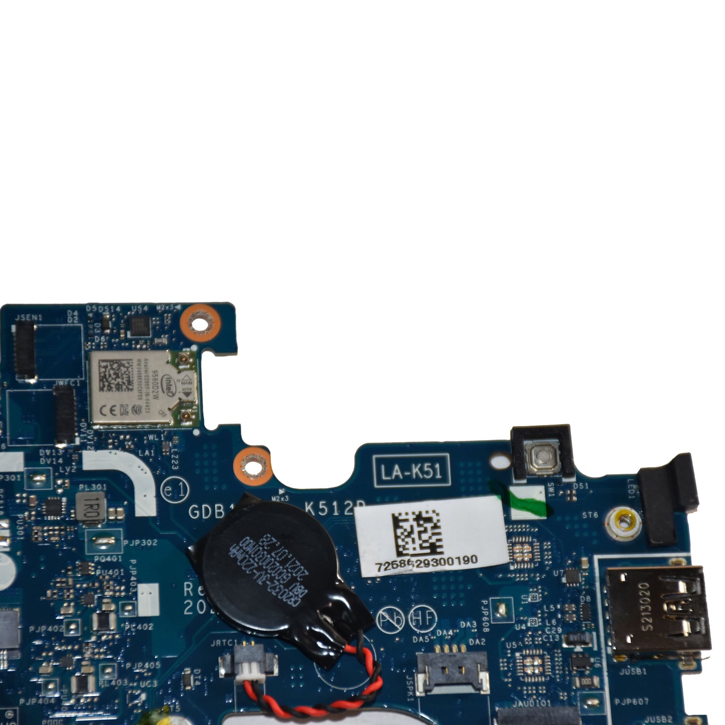 Dell Latitude 3120 Motherboard Intel Celeron N5100 4GB RAM LA-K512P M0JC3
