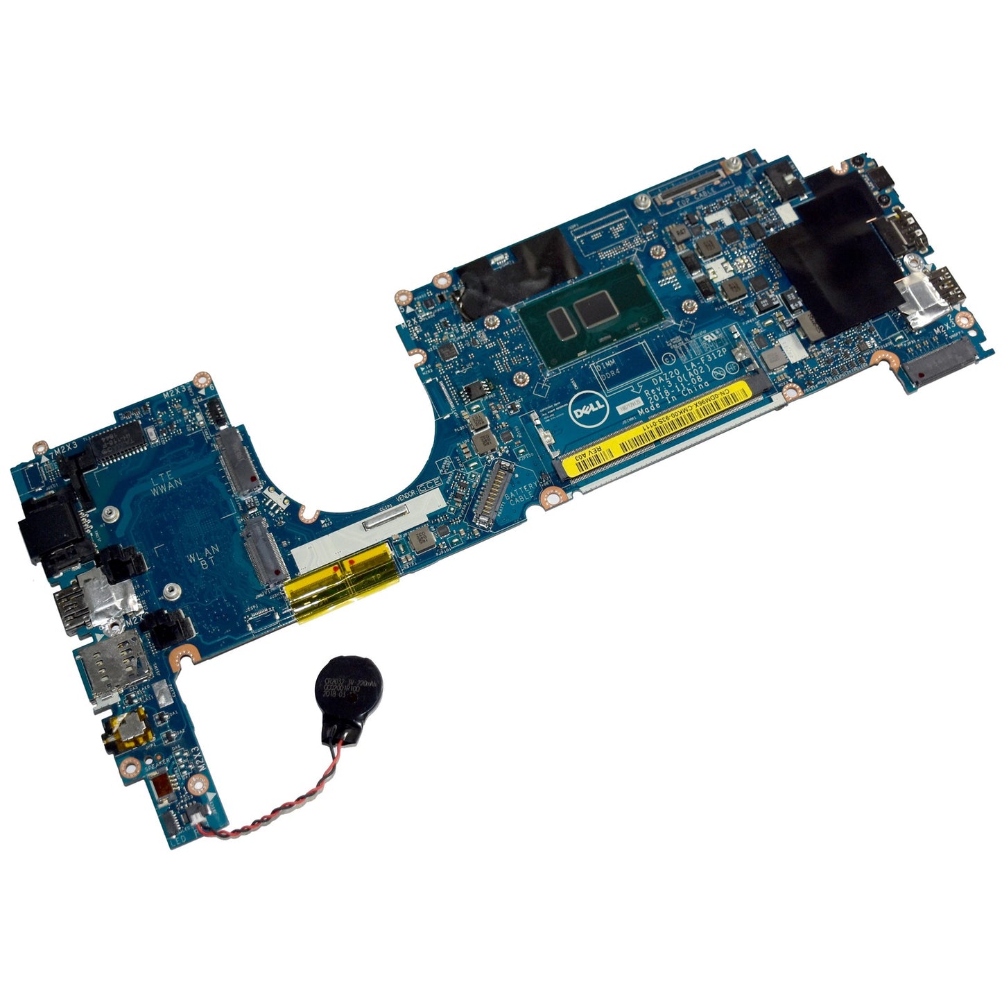 Dell Latitude 7290 7390 Laptop Motherboard i7-8650U 1.9GHz LA-F312P DM96X