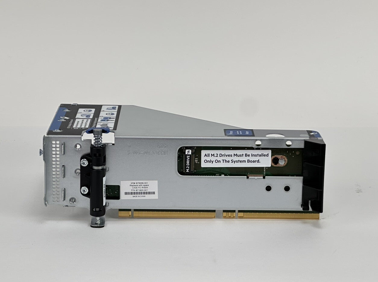 HPE ProLiant DL3xx Gen10 M.2 NVMe x8/x16/x8 Primary/Secondary Riser 877946-001