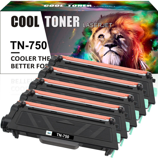 5PK High TN750 Toner For Brother DCP-8150DN HL5450DN MFC-8710DW 8510DN 8515DN