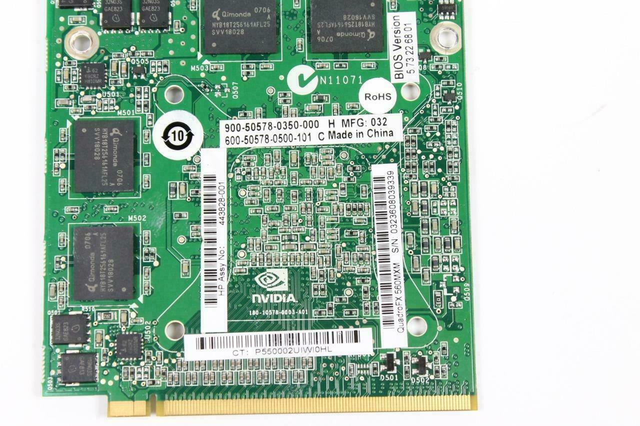 LOT x 2 HP 256MB Nvidia FX560M 458937-001 441884-004 463951-001 Mezzanine Card