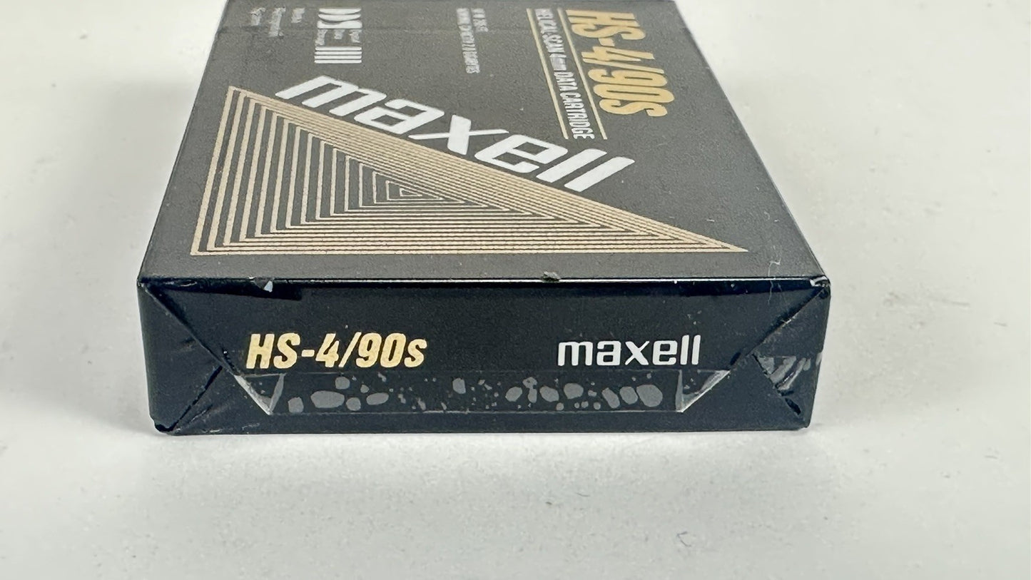 New Maxell HS-4/90s Helical Scan 4mm Data Cartridge 2GB 90m 295ft DDS Sealed