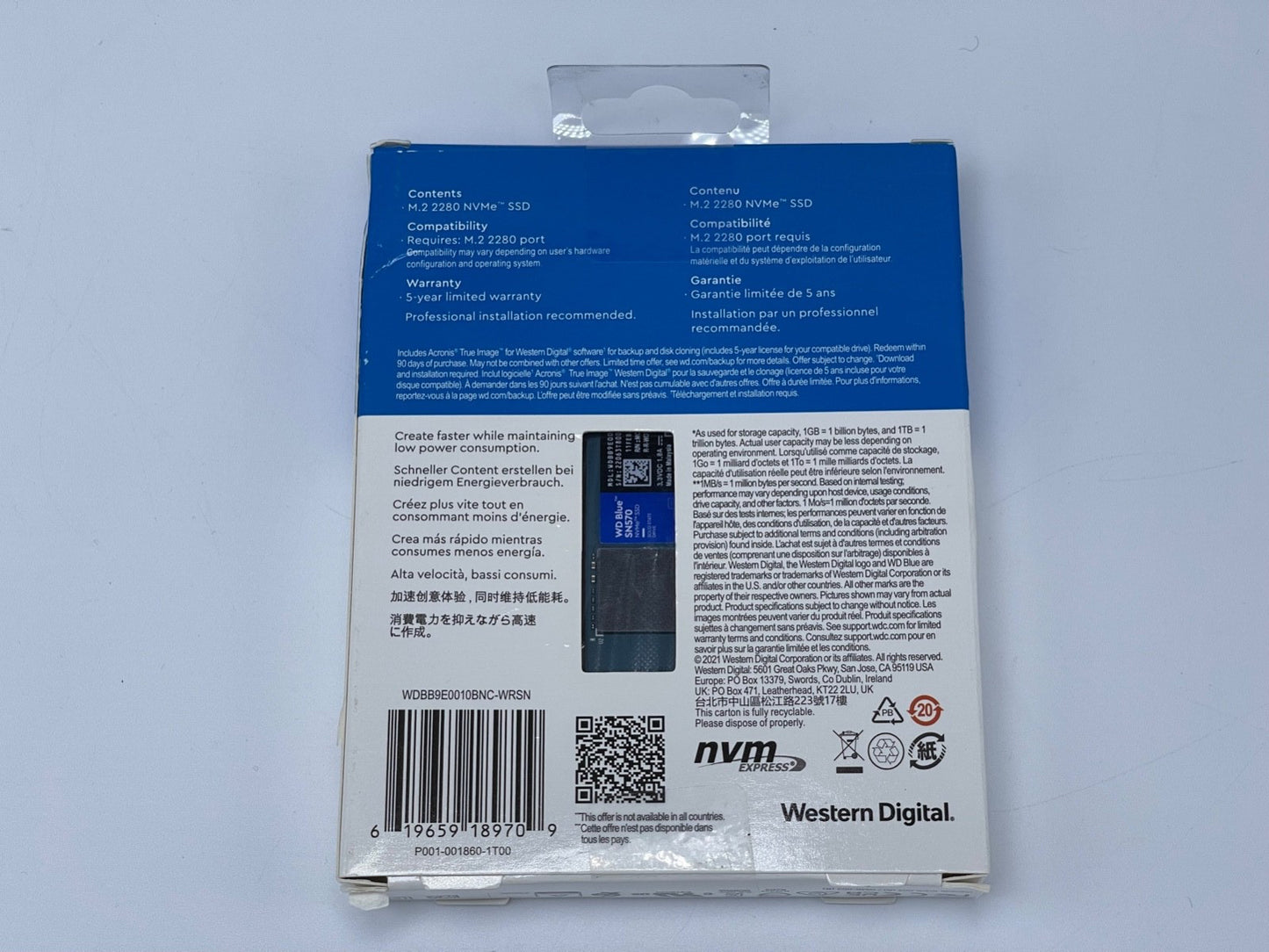 WD Blue SA510 WDBB9E0010BNC-WRSN 1TB 2.5 inch Internal SSD