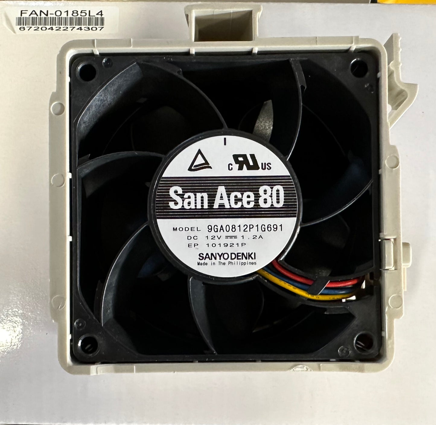 Supermicro FAN-0185L4 80x80x38 mm, 10.5K RPM, Hot-swappable Middle Cooling Fan