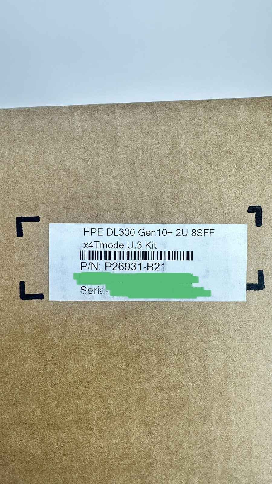 HPE DL385 DL380 Gen10 Plus&V2/Gen11 8SFF x4 NVMe U.3 SSD BC Kit Cage+Power Cbl