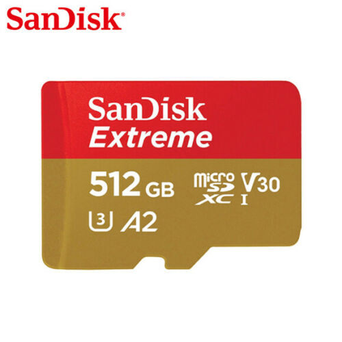 SanDisk Extreme 512GB 190MB/S Class 10 Micro SD MicroSDXC U3 Memory Card SDSQXAV