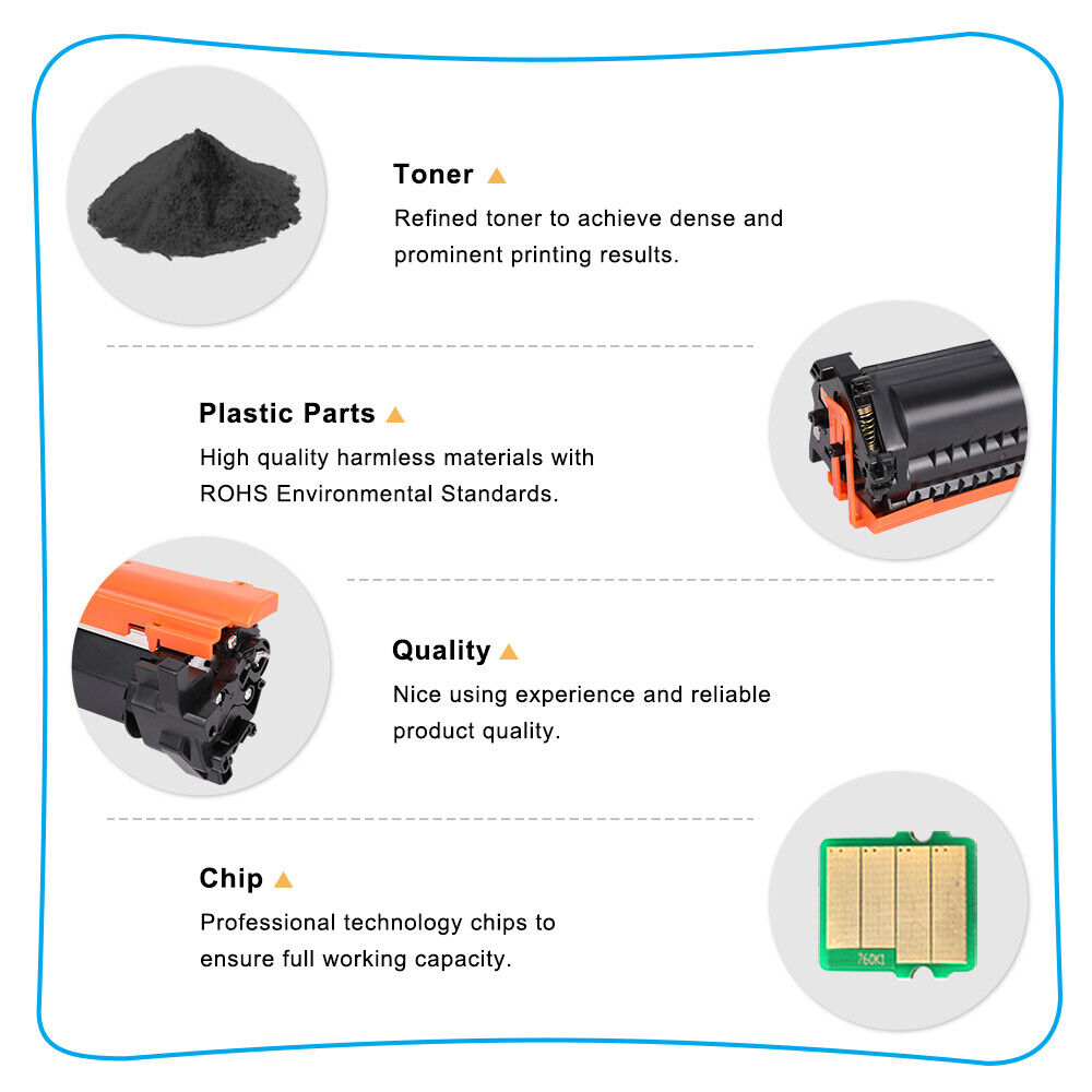 4PK CF217A 17A Toner Cartridge for HP LaserJet Pro M102w M102a MFP M130fw M130nw