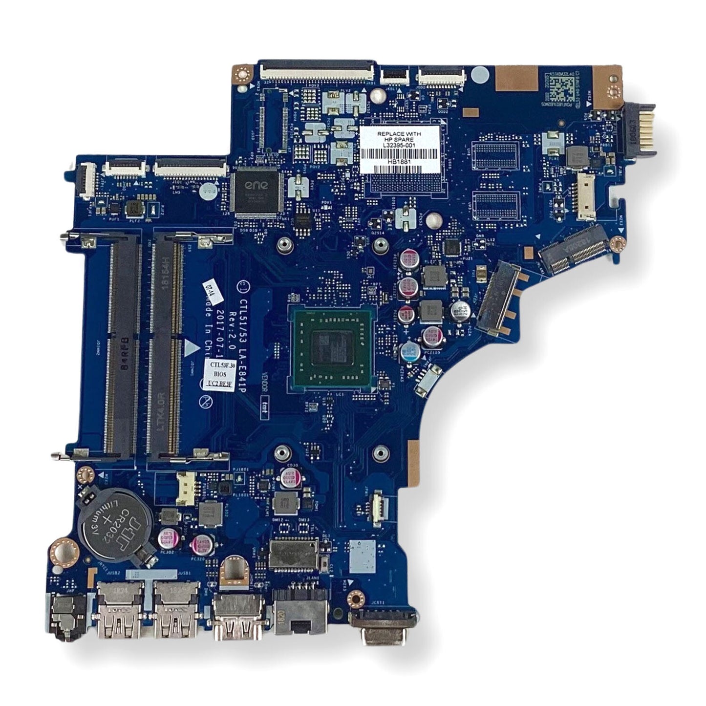 Genuine HP Notebook 255 G6 Laptop Motherboard AMD E2-9000E Processors L32395-001