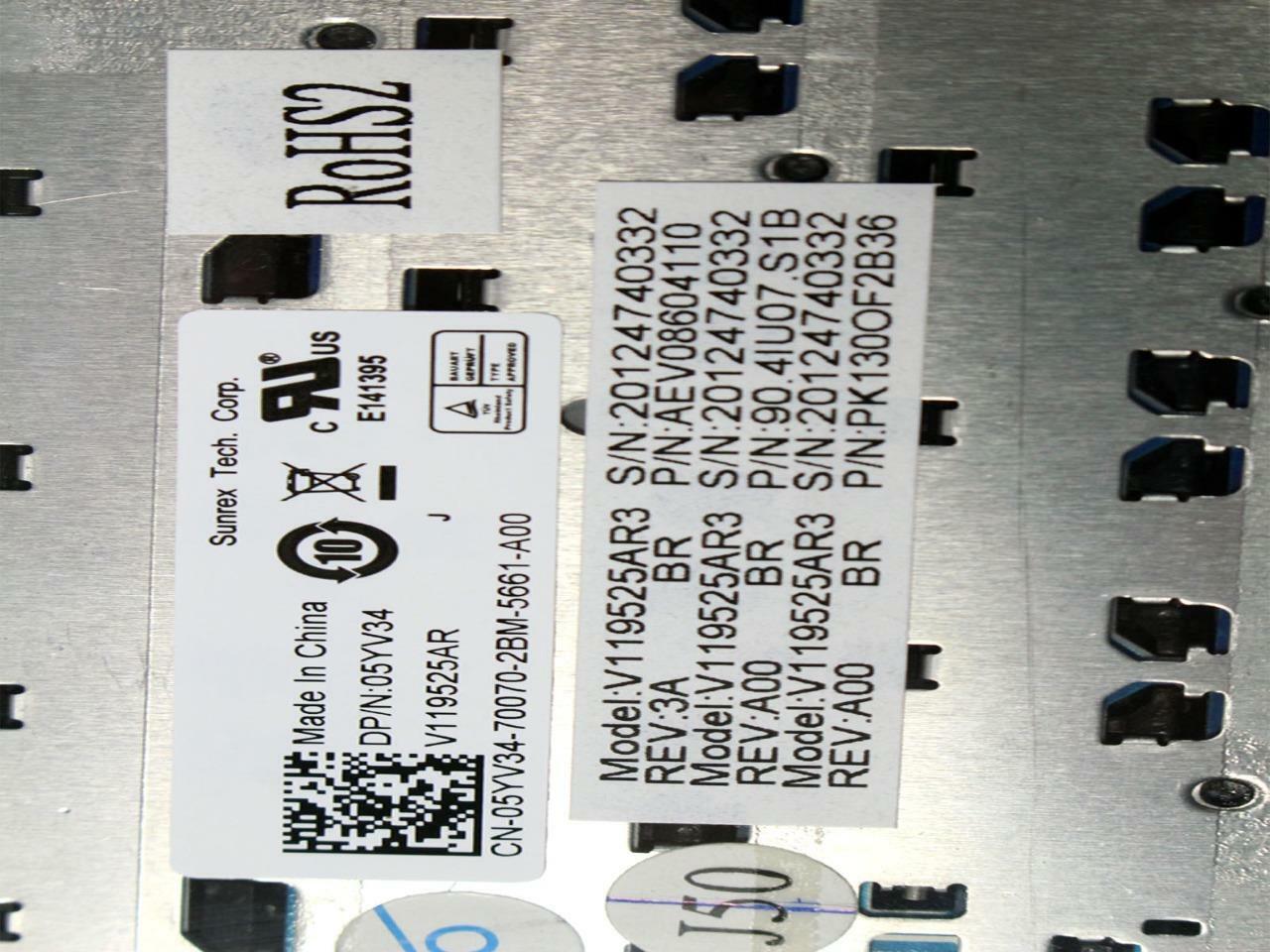 Lot 10 Dell XPS l502x Inspiron N4050 Teclado Laptop Keyboard Black - 5YV34 C3PWW
