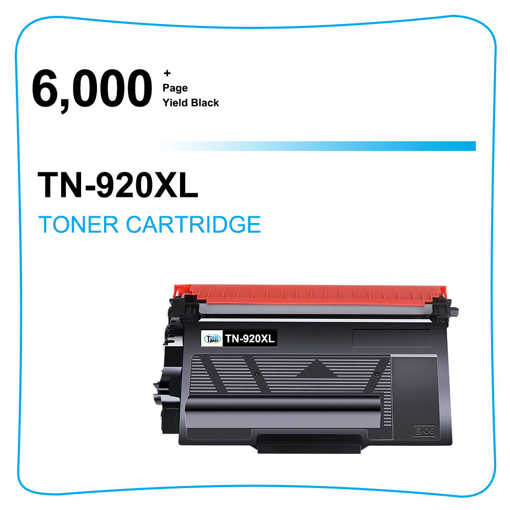 2 PACK TN920XL Toner for Brother TN-920 Toner DCP-L5510DN HL-L5210DN MFC-L5710DN