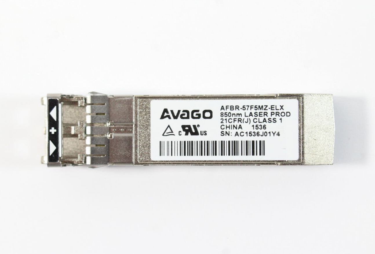 Lot of 10 Avago 16GFC SWL MMF 100m 850nm SFP+ Transceiver AFBR-57F5MZ-ELX