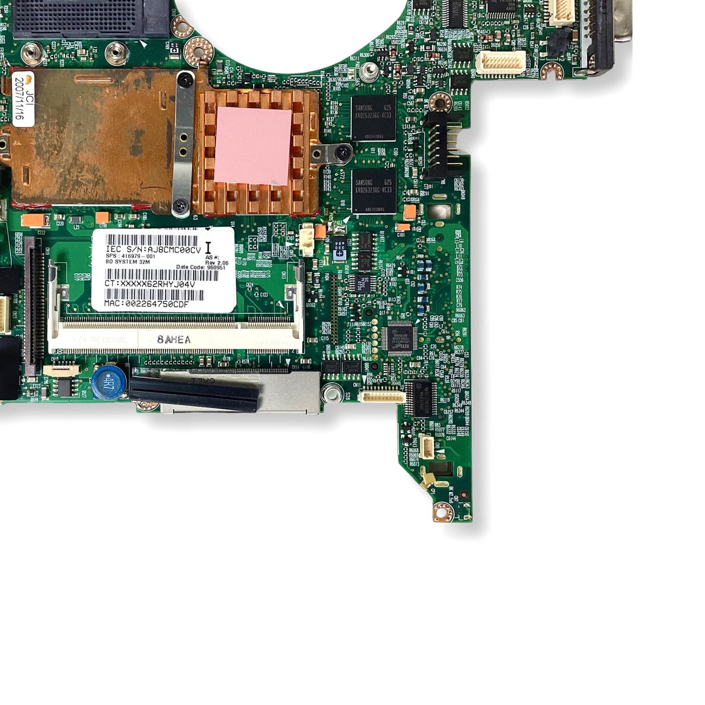 Genuine HP Compaq NC6230 Motherboard BD 32M Laptop System Main Board 416979-001