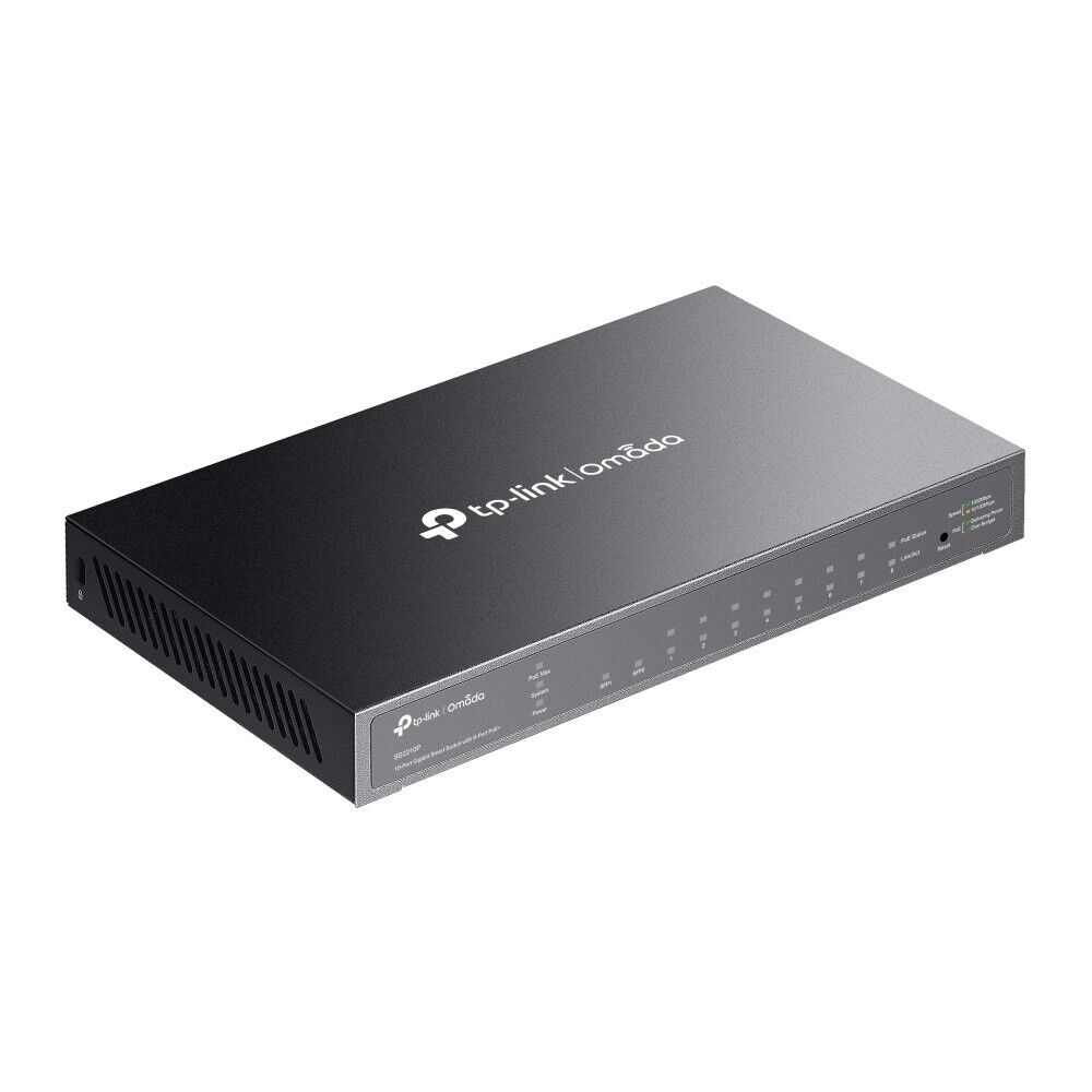 TP-Link SG2210P | Omada 8-Port Gigabit PoE Smart Managed Switch | 2* SFP Port