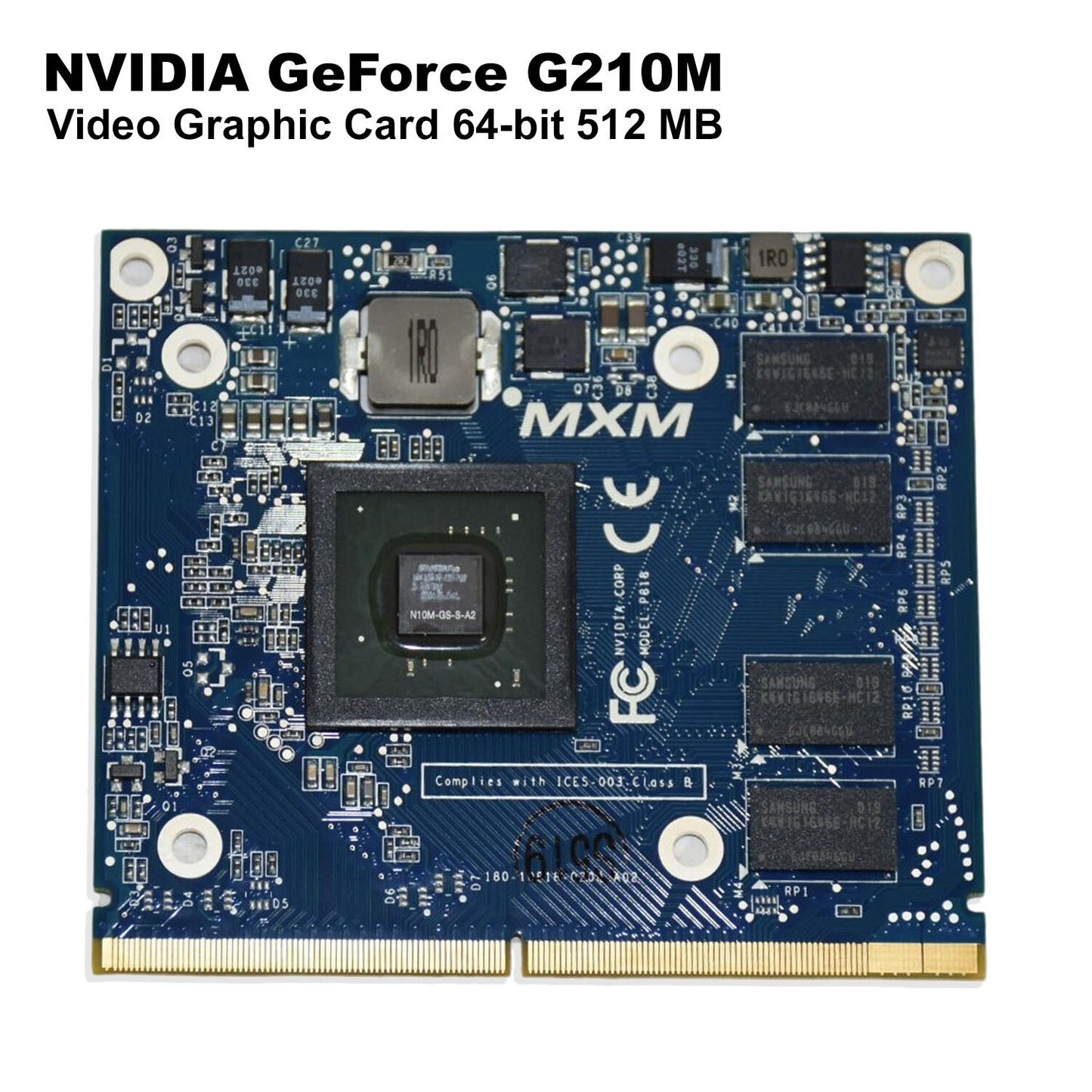 NVIDIA GeForce G210M Video Graphics Card 512 MB DDR3 64-bit 1500MHz VG.PCMG2.100