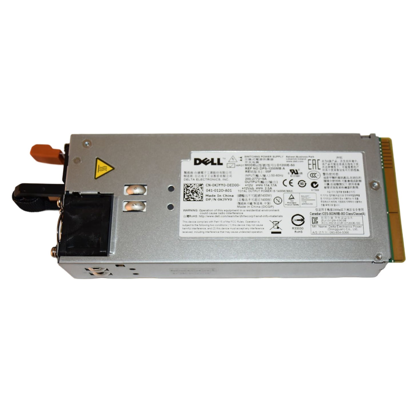Dell PowerEdge C6100 1400W High-Efficiency Hot-Plug Power Supply KJYY0 D1200E-S0