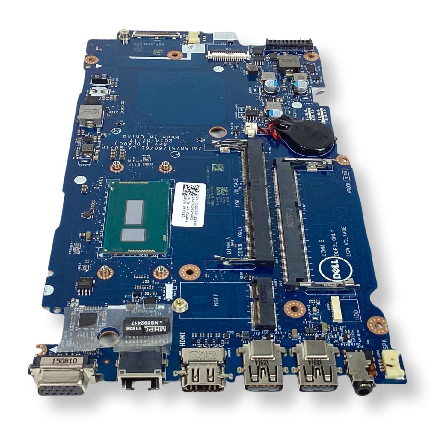 Dell OEM Latitude 3450 3550 Motherboard with 2.2GHz i5-5200U HKKT5 LA-B071P