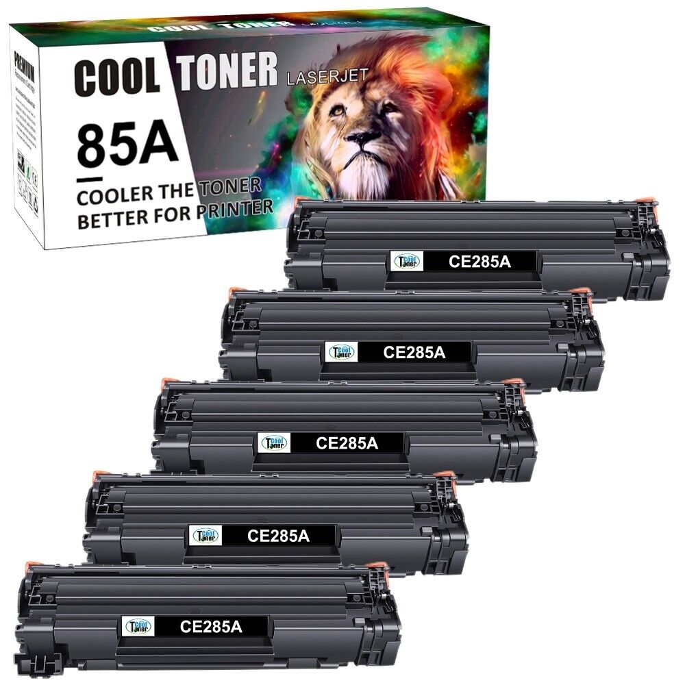 5 pack CE285A Toner Cartridges For HP 85A 285A LaserJet P1102 P1102W M1212NF MFP