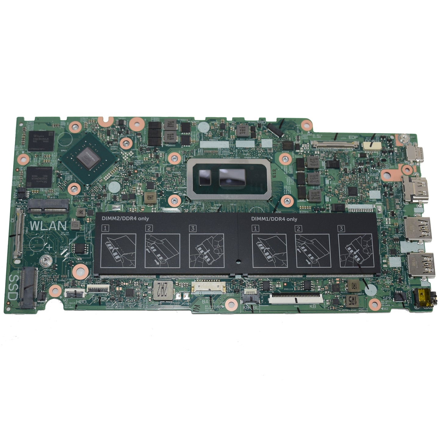 Dell Inspiron 14 5482 2-in-1 Motherboard i7-8565U Quad-Core Nvidia 940MX X191P