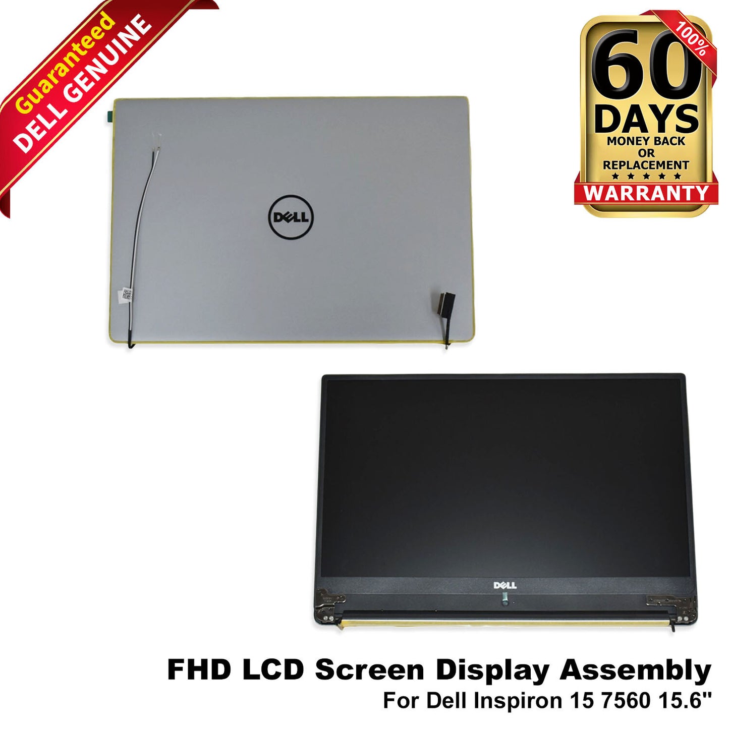 Dell Inspiron 15 7560 15.6" FHD LCD Display Assembly WK96V WCFPY