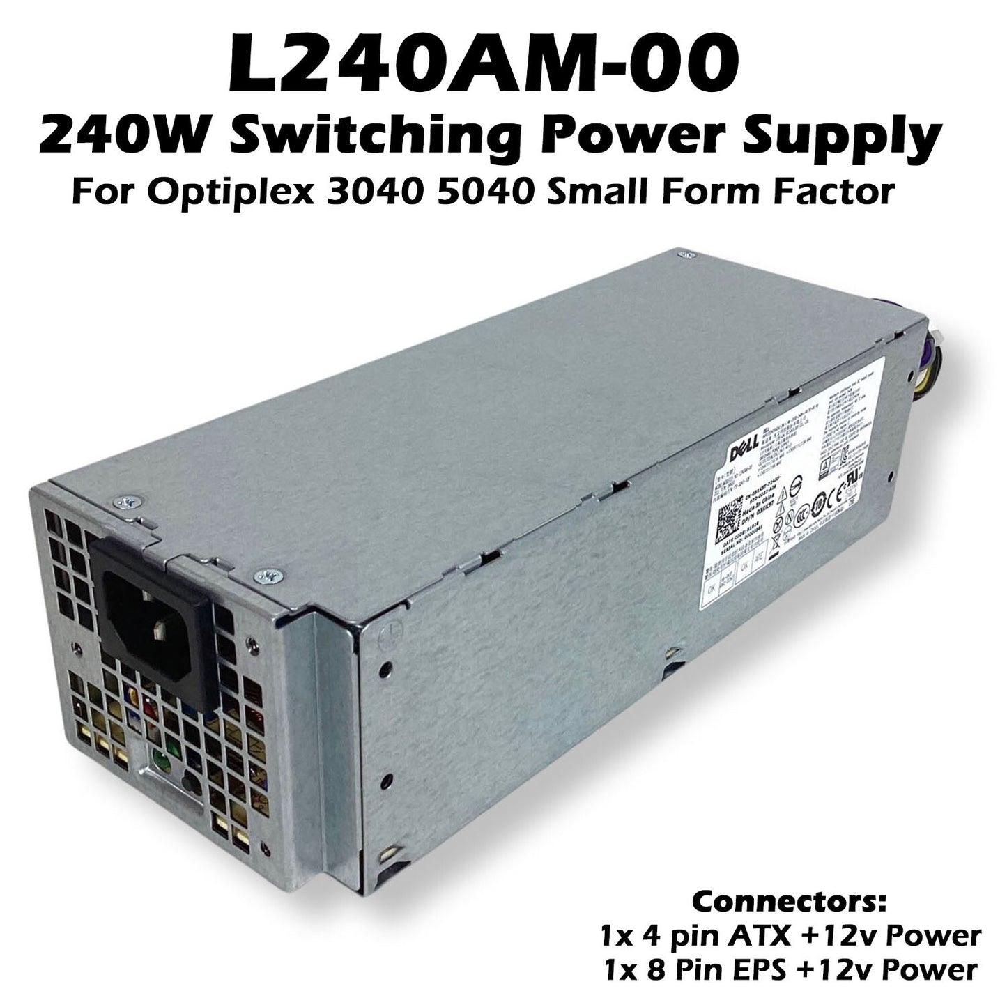 Dell OEM Optiplex 3040 5040 SFF L240AM-00 240 Watt Power Supply 3RK5T