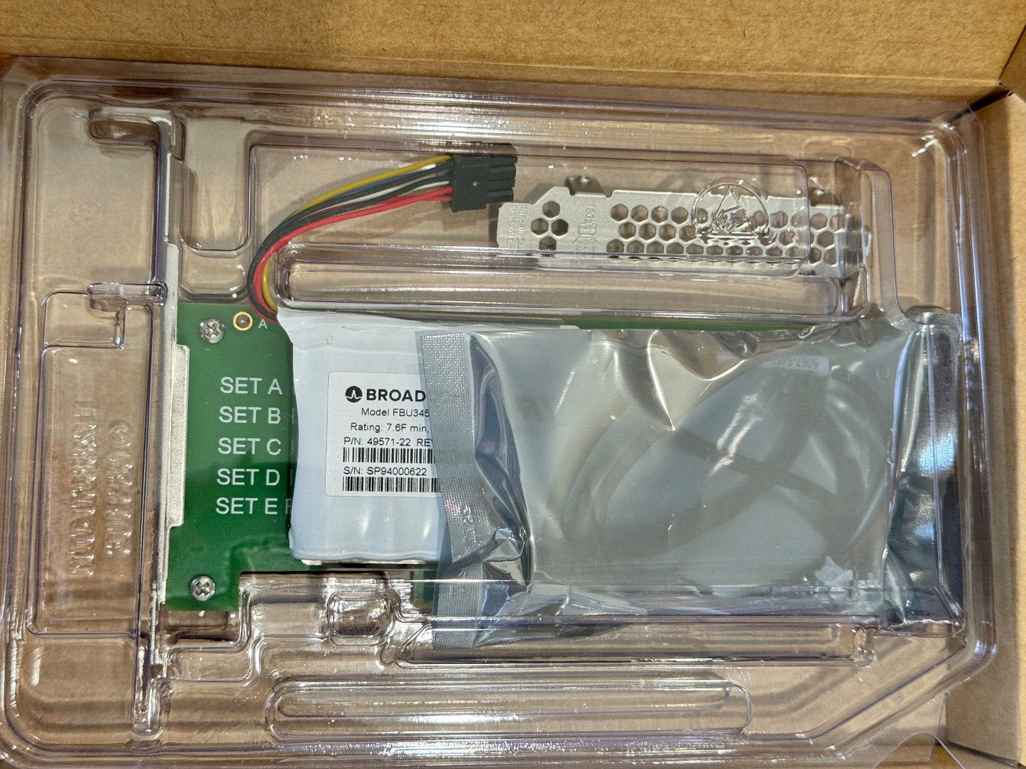 Megaraid Controller Module L3-25376-00A with Battery Broadcom FBU345