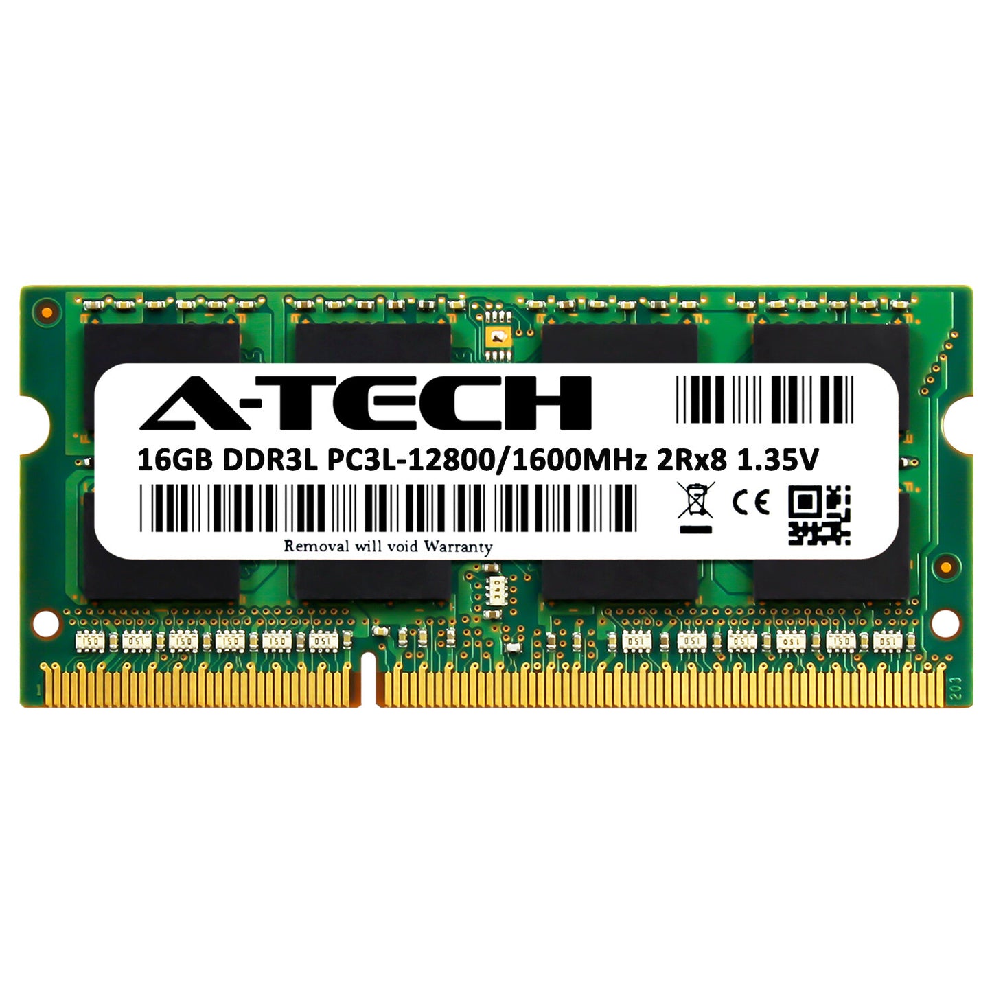 16GB DDR3L PC3L-12800 SODIMM (Dell 900848 A8781361 Equivalent) Laptop Memory RAM