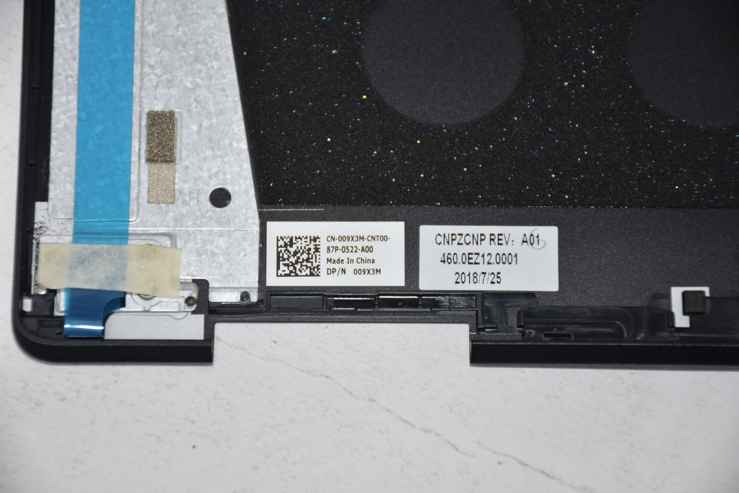 Lot of 2 Dell Inspiron 7386 Series 13" Laptop UHD LCD Screen Back Cover 09X3M