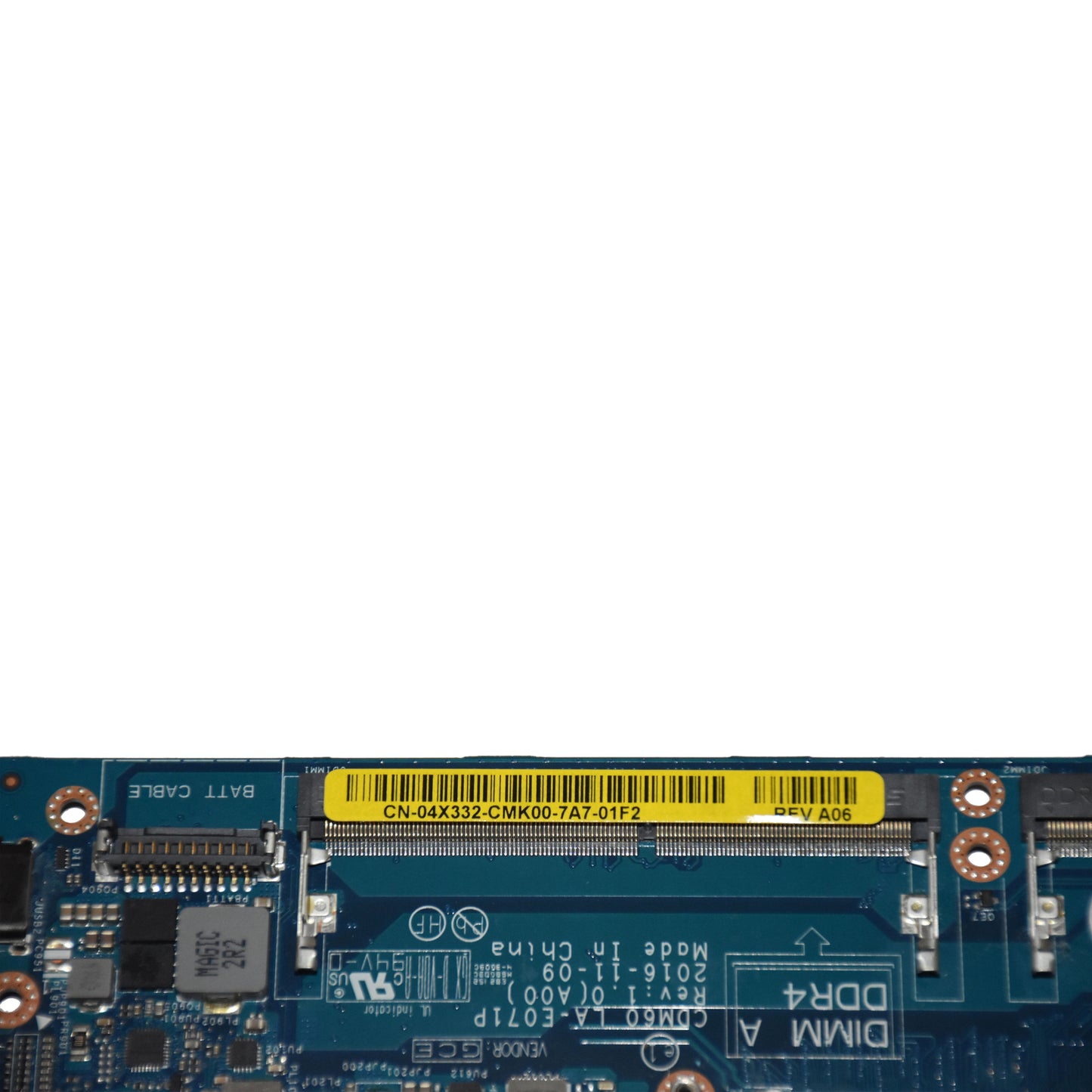 Dell Latitude 5280 Laptop Motherboard i7-7600U 2.8GHz DDR4 LA-E071P 4X332