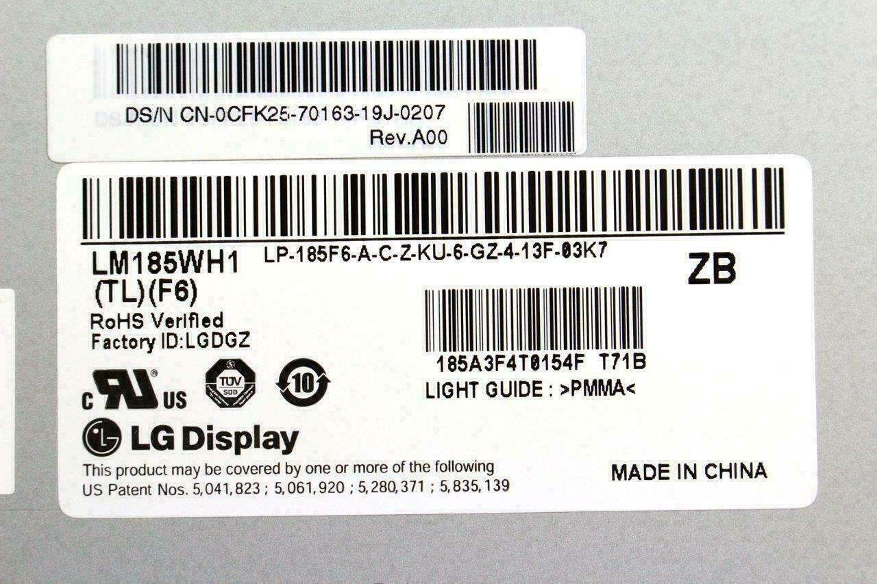 CFK25 Dell Inspiron One 19 18.5" WDXGA LCD Touch Screen LM185WH1 (TL)(F5) W368G