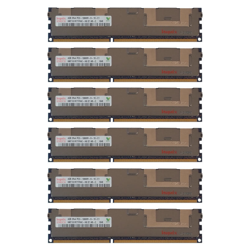 24GB Kit 6x 4GB HP Proliant ML370 SL160S SL170S DL180 DL170H G6 Memory Ram