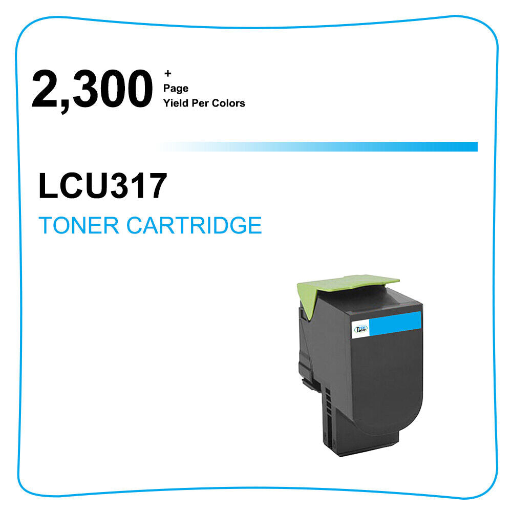 1PK 71B10C0 71B0020 Cyan Toner for Lexmark CS317 CS417dn CS517de CX417de CX517de
