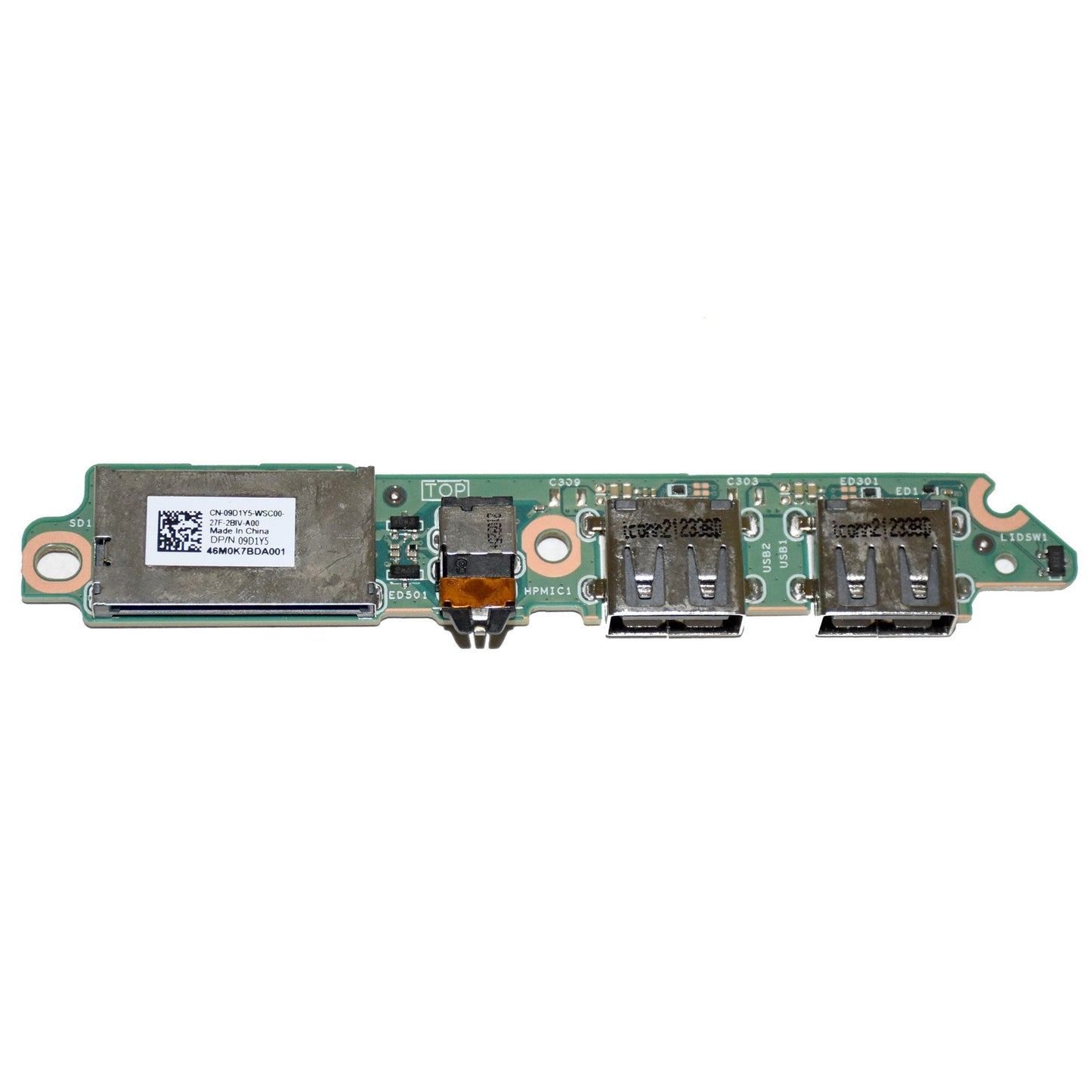 Dell G3 3500 G5 5500 IO USB Audio SD Card Board & Ribbon Cable 9D1Y5 913TK
