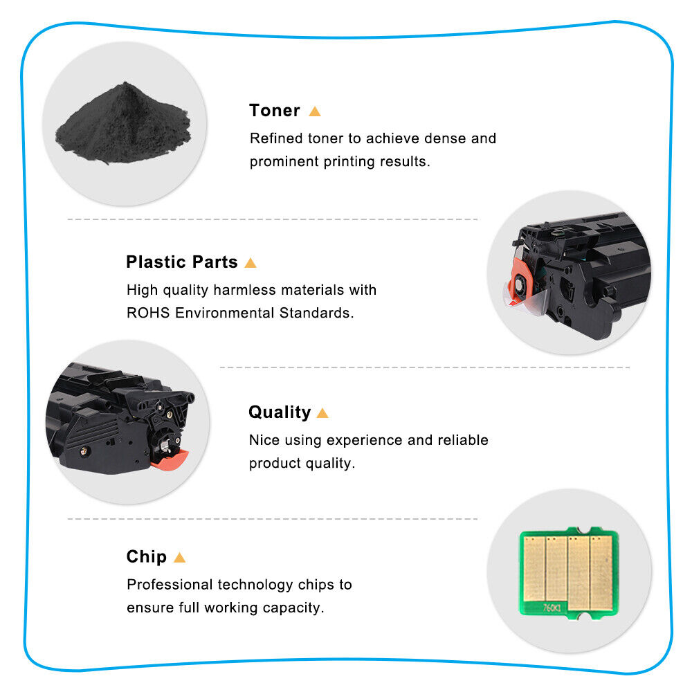 10 Pack CF226A Toner Cartridge Compatible For HP 26A Laserjet Pro M402dn M426fdw