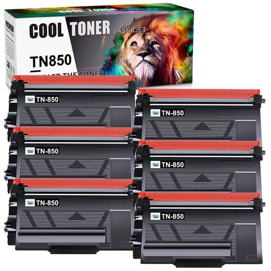 6 PK TN850 TN820 Toner Cartridge For Brother HL-L6200DW MFC-L6700DW MFC-L5850DW