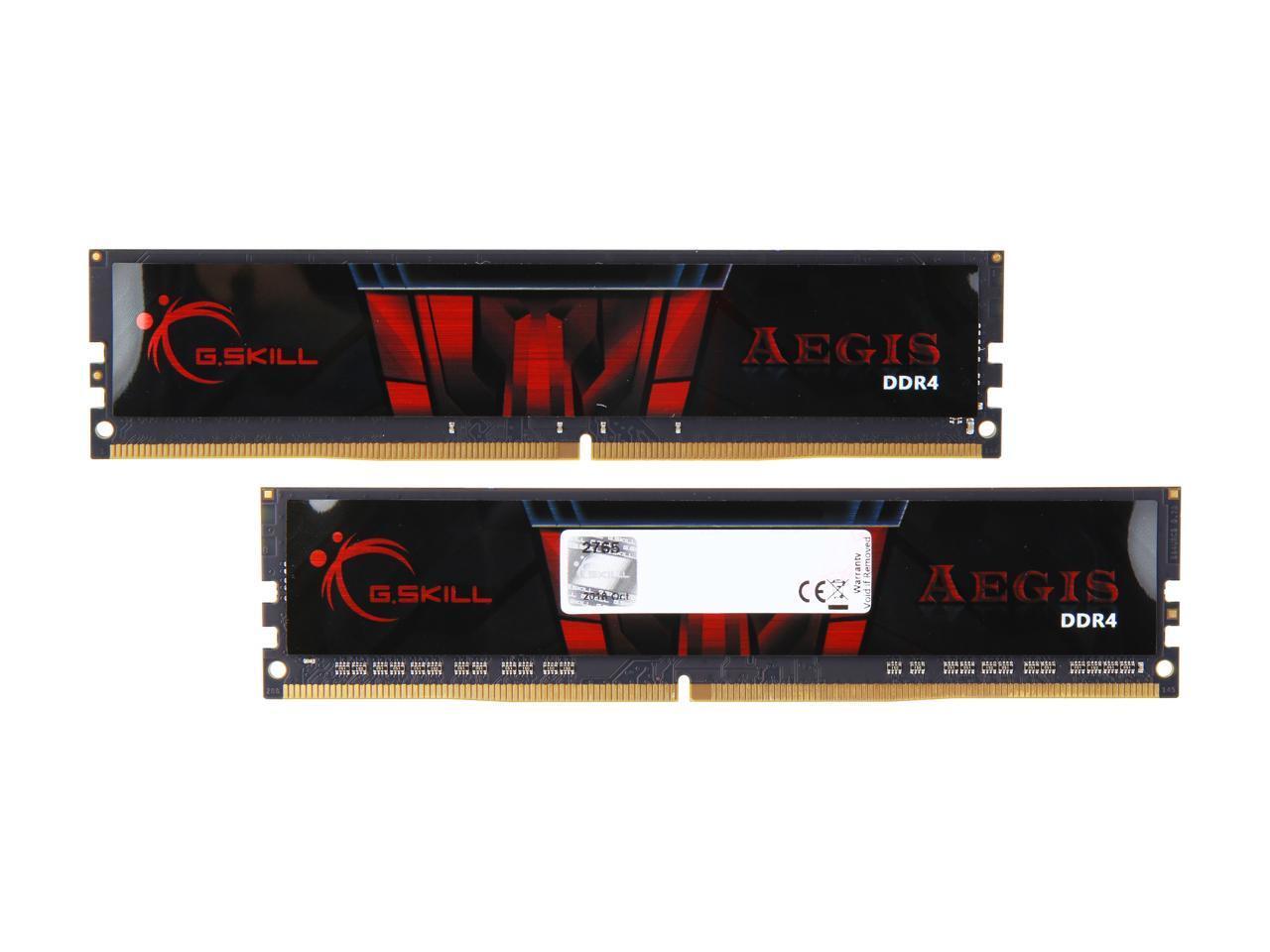 G.SKILL Aegis 32GB (2 x 16GB) DDR4 2666 (PC4 21300) Desktop Memory Model F4-266