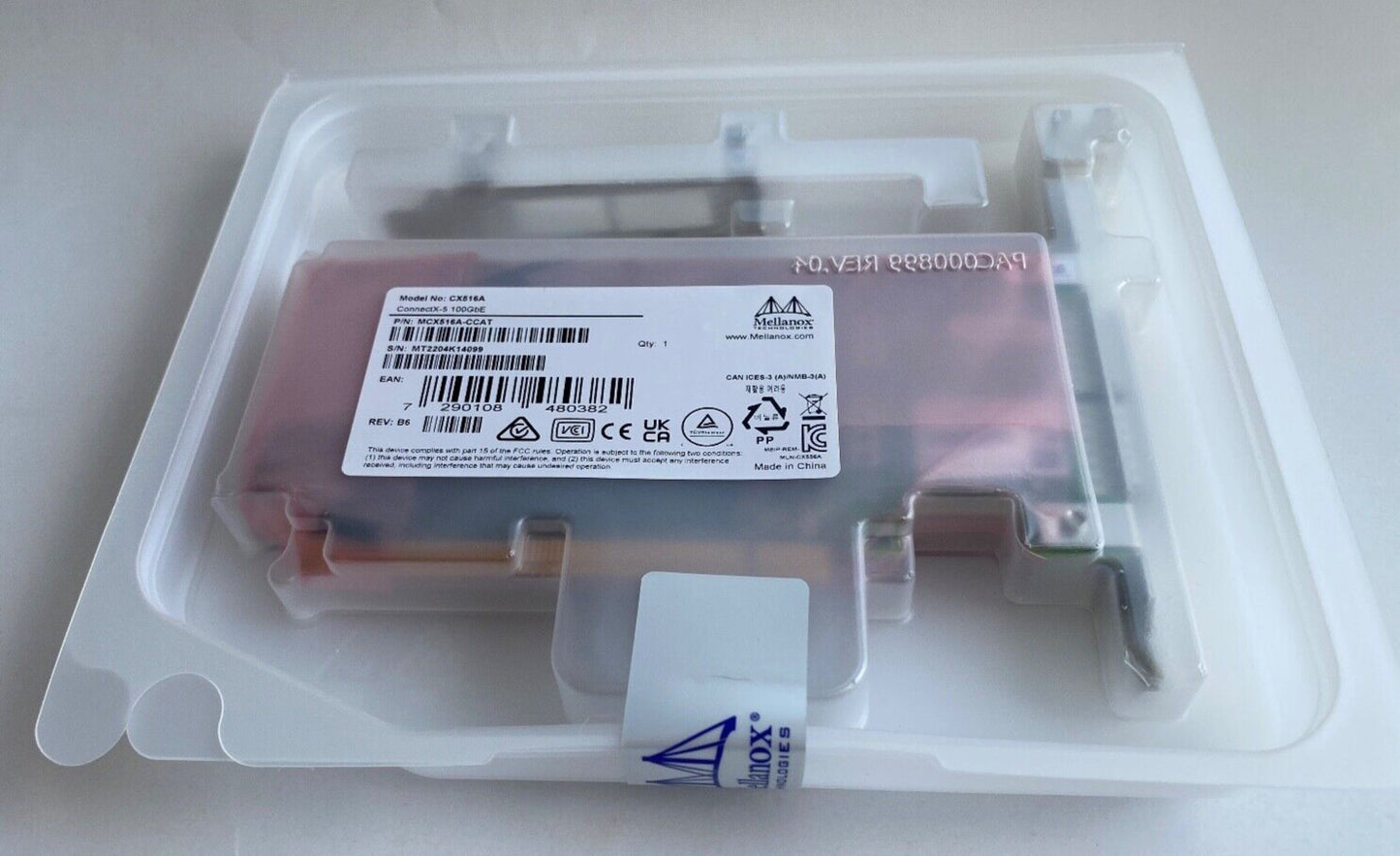MELLANOX MCX516A-CCAT CX516A-CCAT CX516A CONNECTX-5 100GBE DUAl-PORT NIC