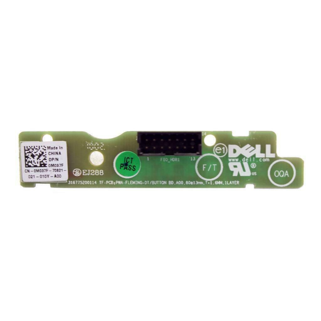 Lot x 5 Dell OptiPlex 960 SFF Power Board DCS4100 LED Button Control Panel M037F
