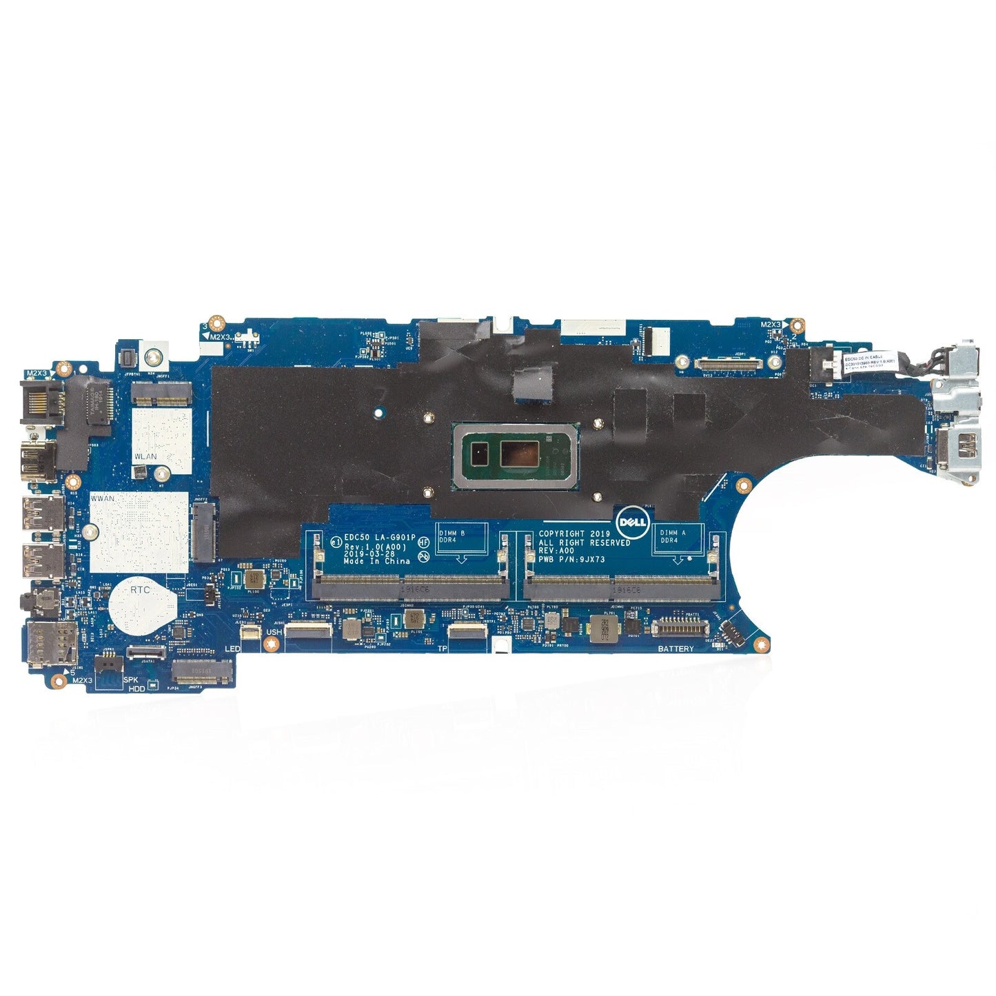 Dell Latitude 5500 Laptop Intel i7-8665U 1.90GHz Replacement Motherboard - J1D6N