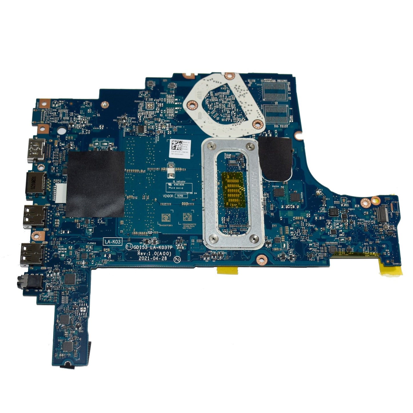 Dell Inspiron 15 3505 Laptop Motherboard AMD Athlon Silver 3050U LA-K037P P43K1