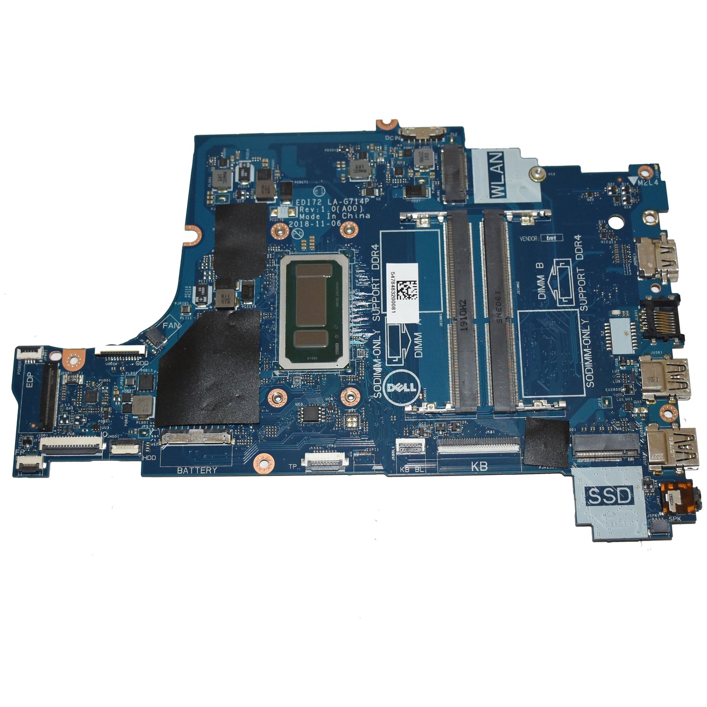 Dell Inspiron 3781 3581 i3-7020U 2.3GHz Dual Core Motherboard LA-G714P M5KN5
