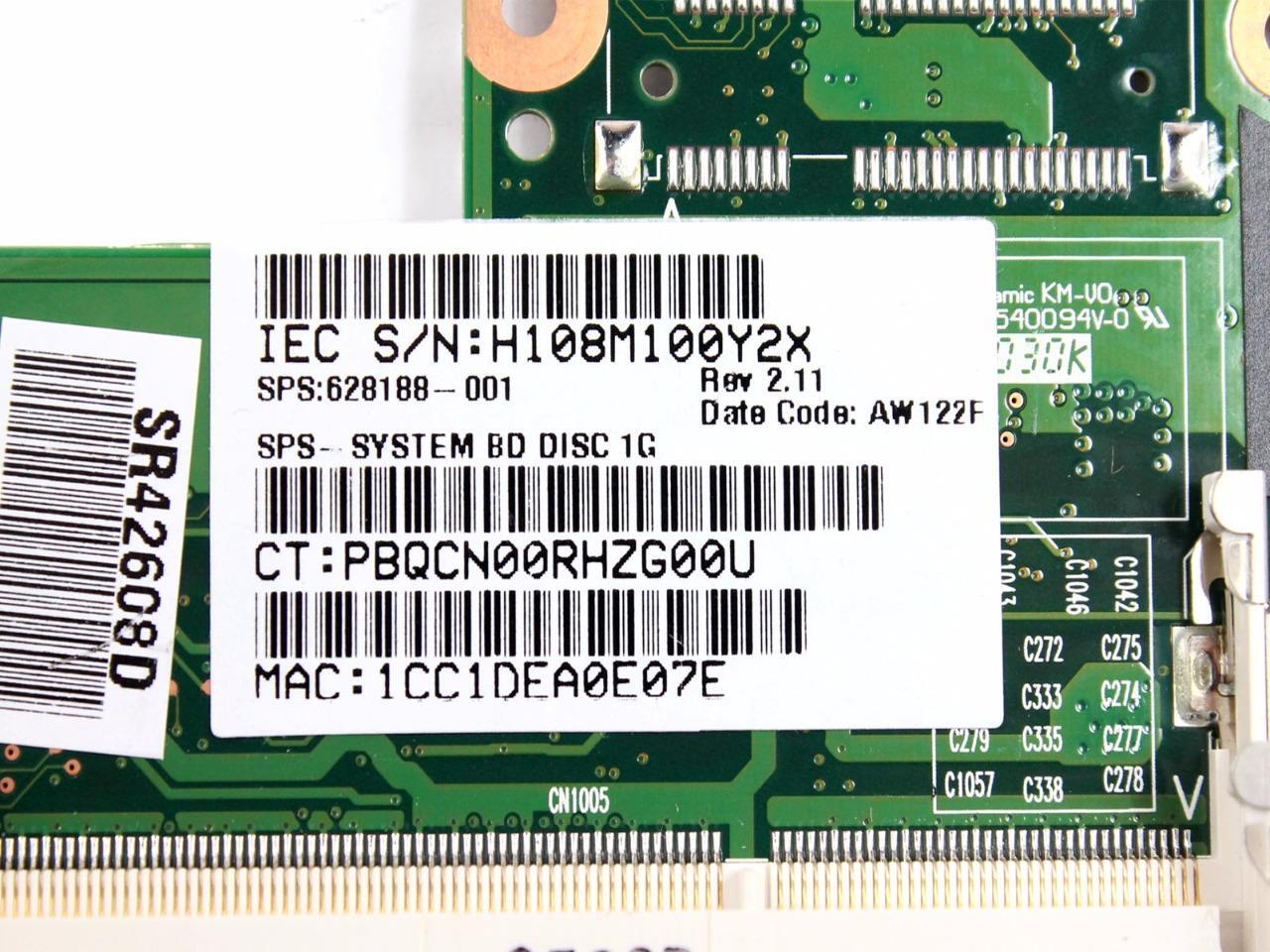 628188-001 HP Pavilion DV3-4125 DV3-4126 DV3-4127 DV3-4131 Laptop Motherboard