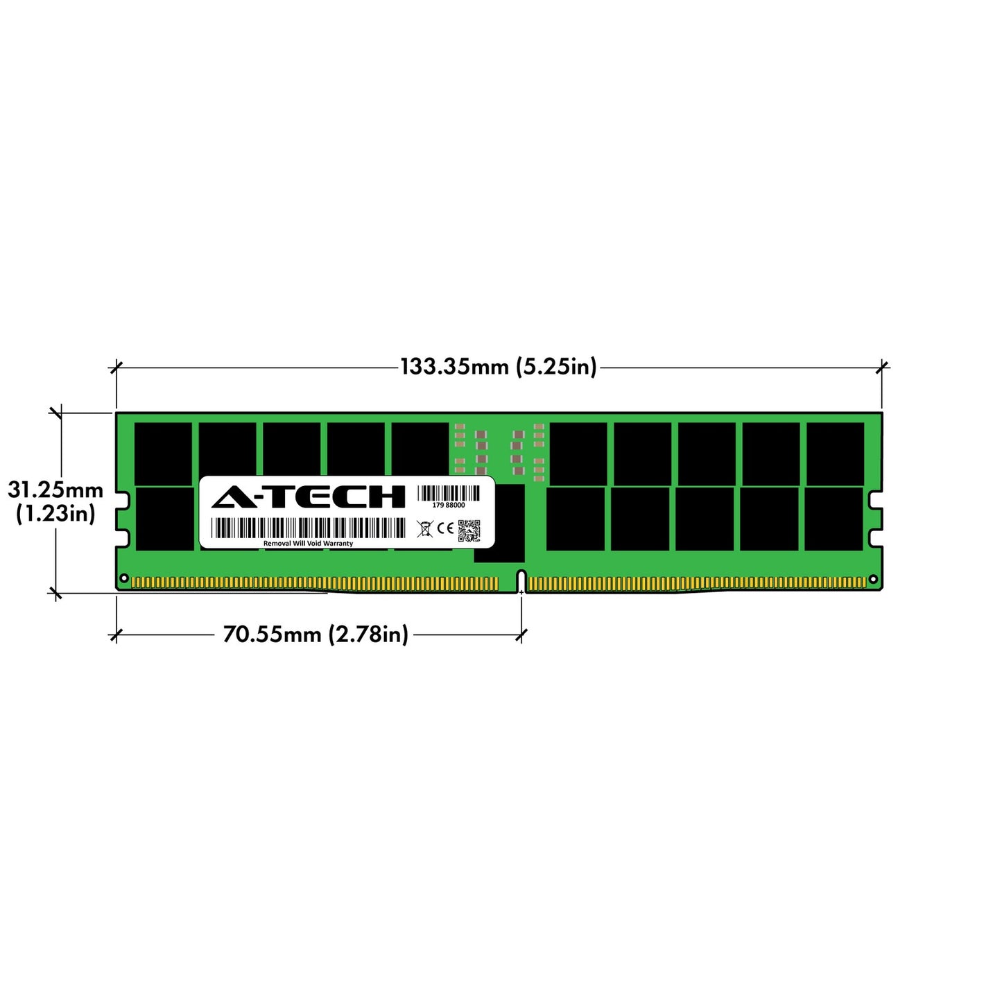 384GB 4x96GB PC5-4800 EC8 RDIMM ThinkMate GPX-WS-740RTP7 TWX-QS8-14E4 Memory RAM