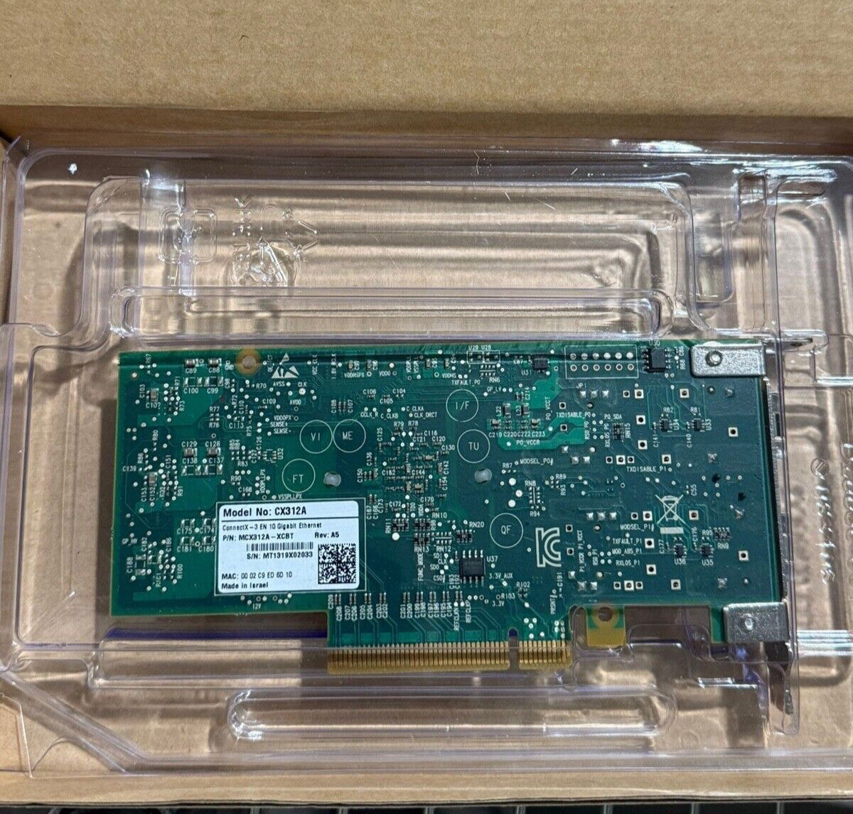 CX312A Mellanox ConnectX-3 EN Dual Port SFP+ PCI Card MCX312A-XCBT Low Profile