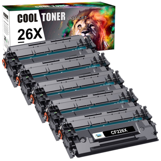 5x CF226X Toner Cartridge For HP 26X Laserjet Pro M402dn M426 M426fdw Printer