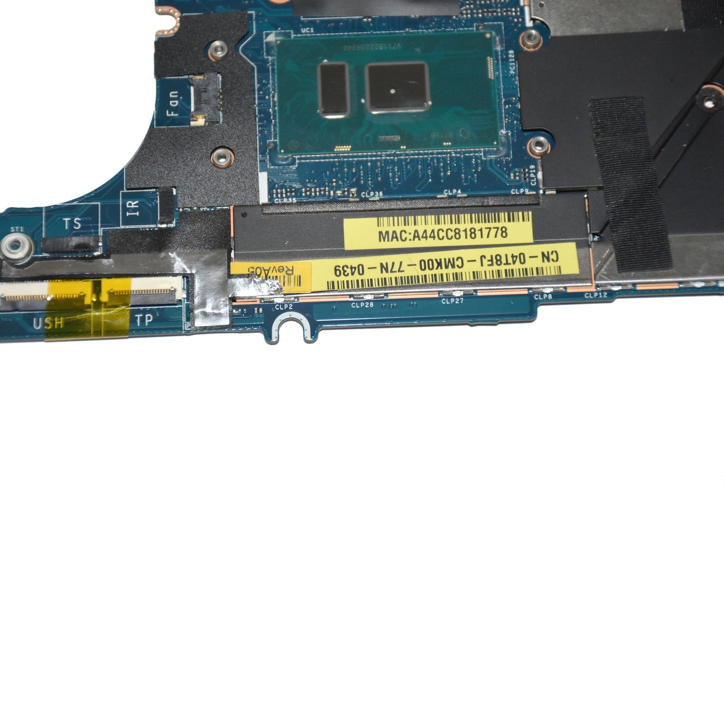 Dell Latitude 7389 Motherboard i5-7300U 2.6GHz Dual-Core 8GB RAM LA-E111P 4T8FJ