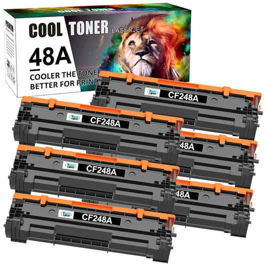 6PK CF248A 48A Toner Cartridges Compatible for HP LaserJet Pro M28w M29w W/Chip