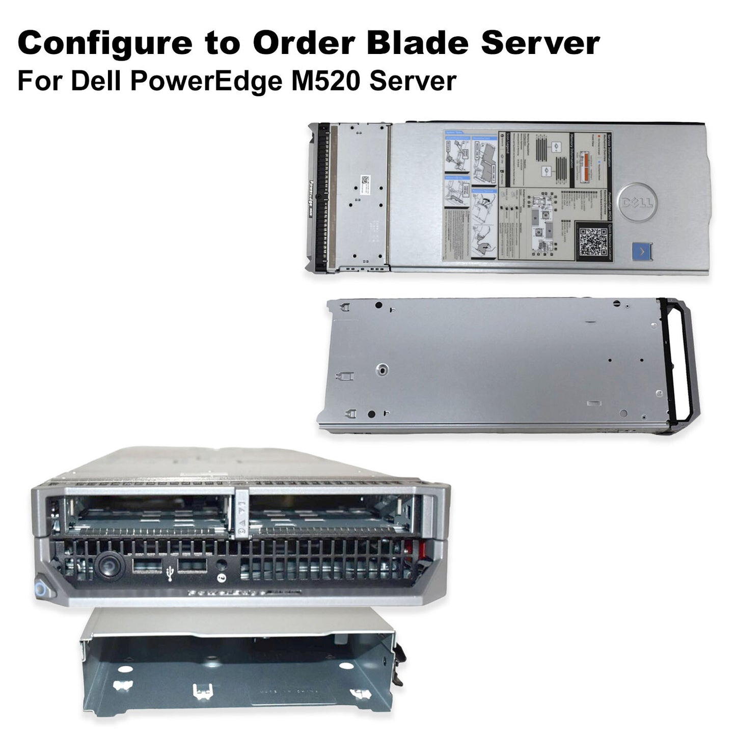 Genuine Dell PowerEdge M520 Blade Server Empty Barebone Chassis 0H7XR7 H7XR7