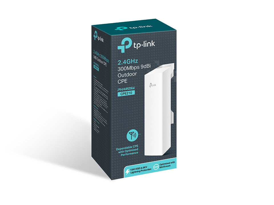 TP-Link CPE210 | 2.4GHz High Power 300Mbps Wireless Outdoor Access Point / CPE